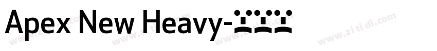 Apex New Heavy字体转换